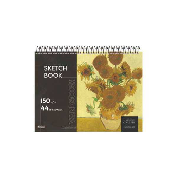 Sketch Book 150g Van Gogh 44 Folhas Amarelo | Animativa