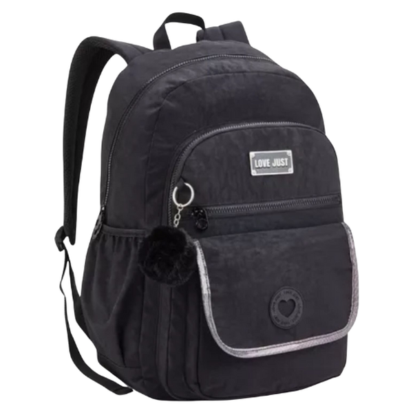Mochila Love Just - Preto | Denlex